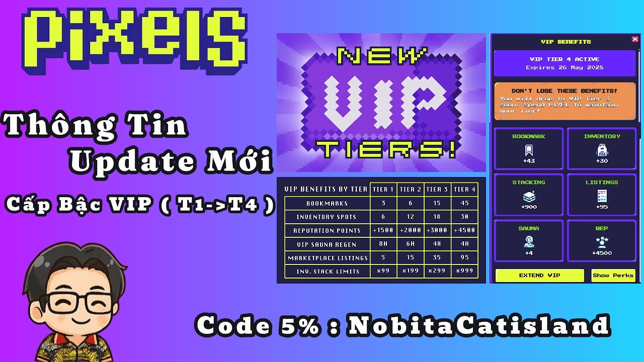[ Pixels ] Thông Tin Về Update Mới, Tổng Quan & Hướng Dẫn Các Bậc Của ...