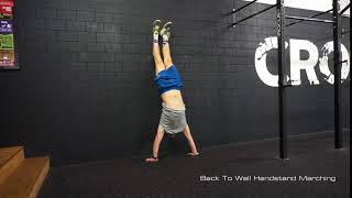 Back To Wall Handstand Marching
