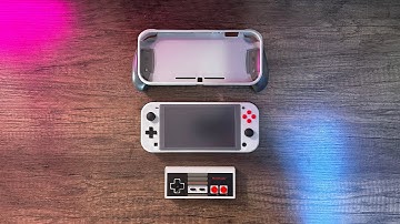 CUSTOM MOD — Nintendo Switch Lite: "NES Classic Edition" + Skull & Co GripCase: "Light Gray Edition"