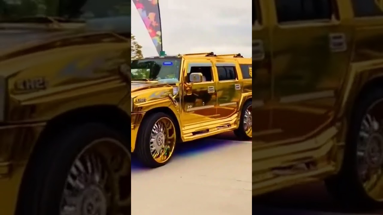 gold jeep amazing car in the world 