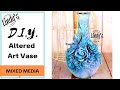 Altered Art Vase - tutorial with Olga Bielska