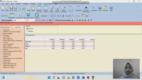 Modul Assigment (Soal 3) Menggunakan Aplikasi POM-QM