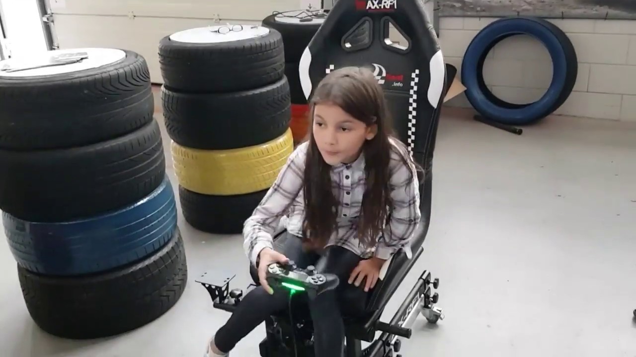 First Racing Simulator Gameseat the first racing simulator on wheels - YouTube