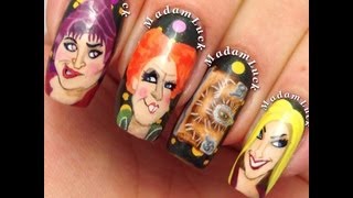 My Hocus Pocus Nail Art-not a tutorial !!