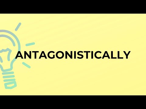 Video: Qual è il significato di antagonisticamente?