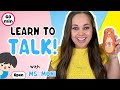 Learn to talk  first words colours functional words and counting  talking toddler with ms moni