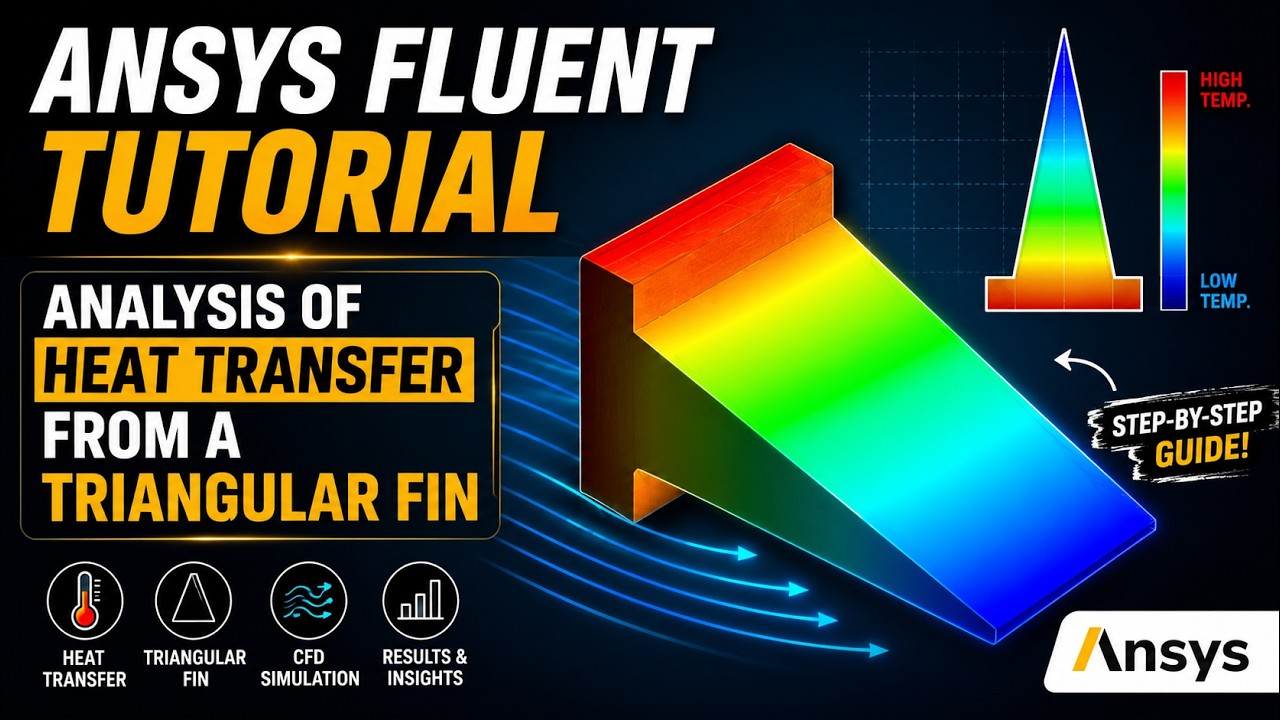 ANSYS Fluent Tutorial : Conduction & Convection Heat Transfer Analysis ...