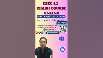 “PANIC MODE: ON? 😰 Let’s Fix That!”Still cramming for CSEC IT? Don’t stress — we’ve got your back!