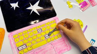 [paper diy] fixing broken macbook ASMR