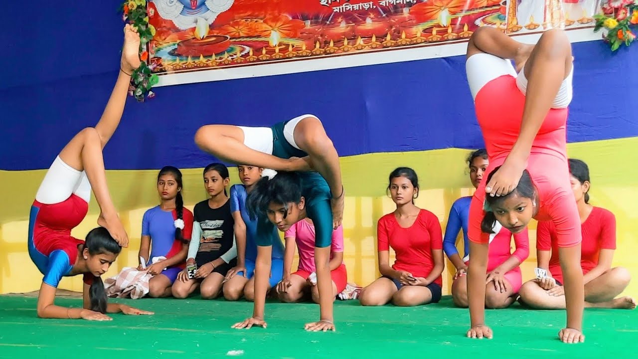 15 to 20 girls interclub yoga competition organised by Yogacharya ...