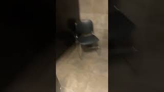 Bathroom Stalls With Only Chairs And No Urinals Or Toilets