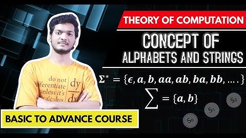 Concept of alphabets & strings | Theory of computing | Computer science