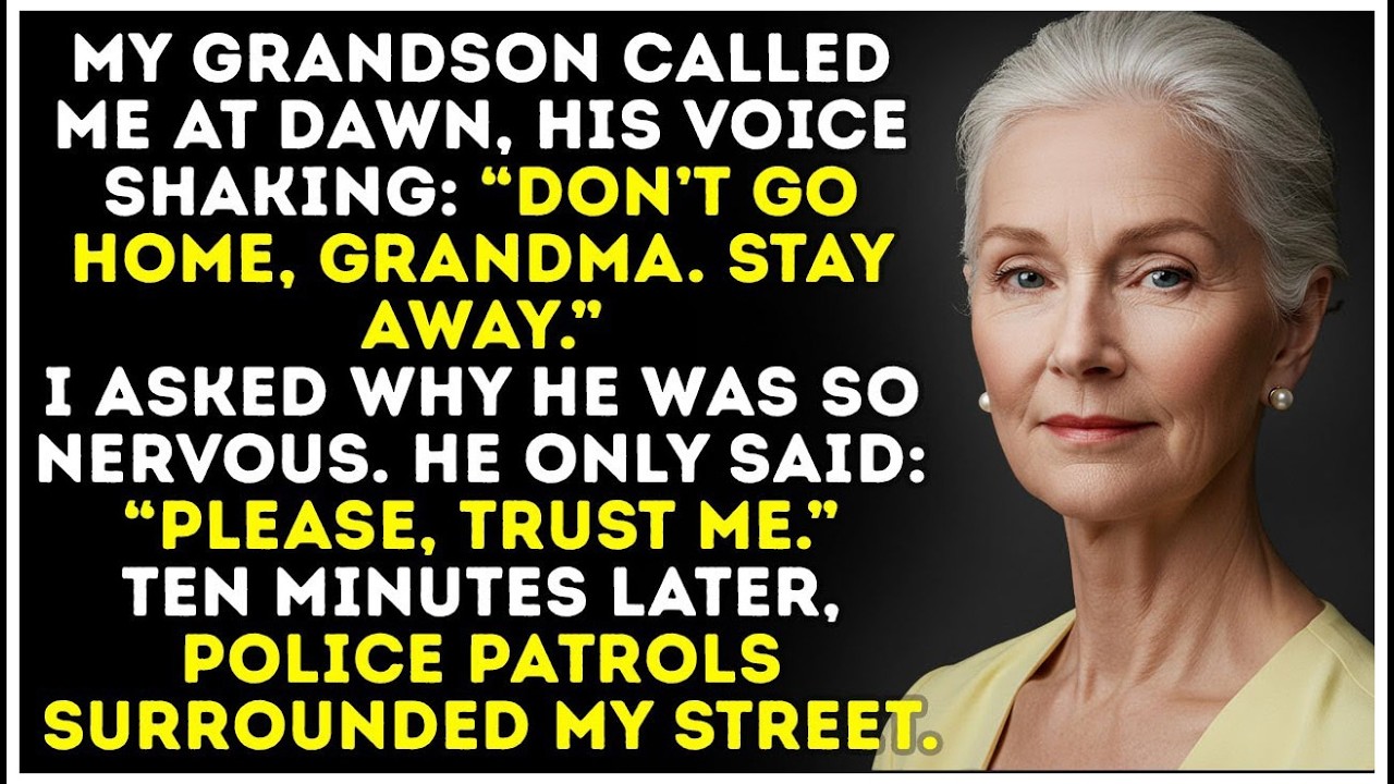 My Grandson Called Me at Dawn “Don’t Go Home, Grandma.” Minutes Later, Police Surrounded My Street…