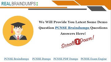 PCNSE Braindumps With Real Exam Question Answers   Realbraindumps