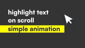 Highlight text on scroll