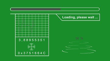 loading bar HUD green screen