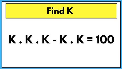 Nice Algebra Math Simplification||Find the value of K||