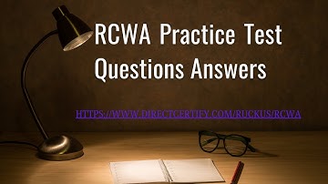 RCWA Practice Test Questions Answers