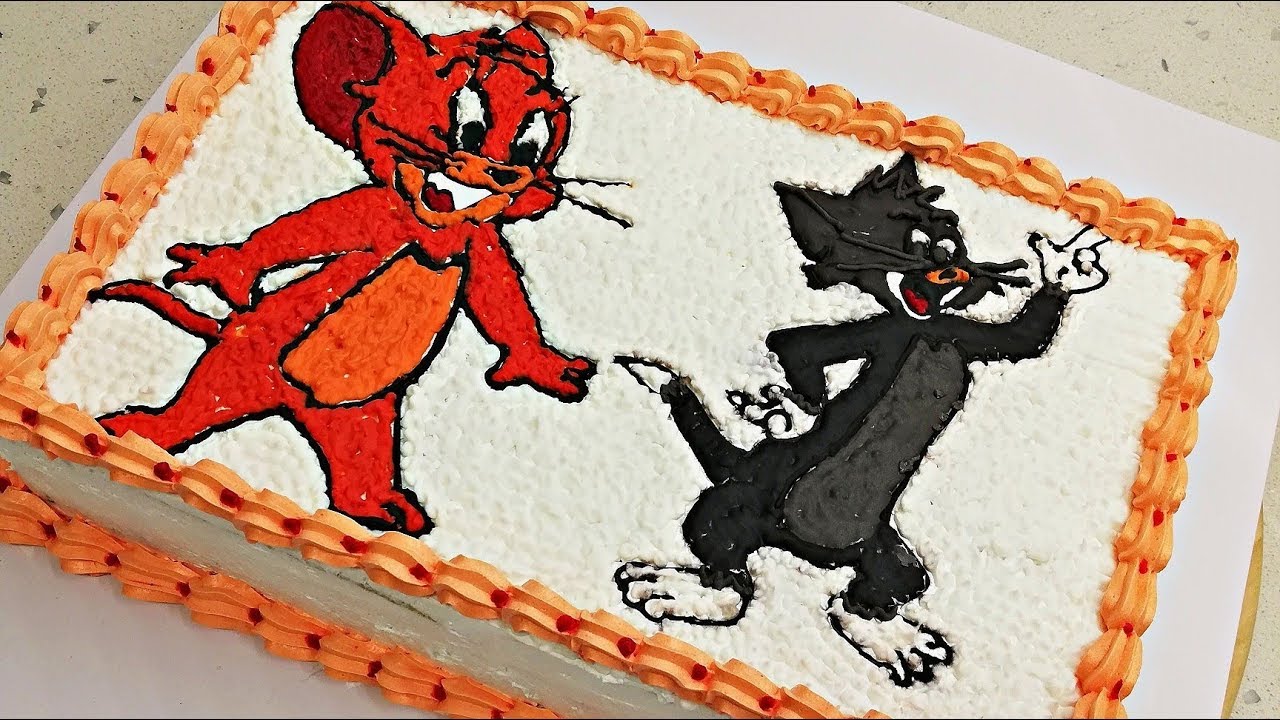 How to Make a Beautiful Tom and Jerry Cake Tom ve Jerry Pasta Nasıl