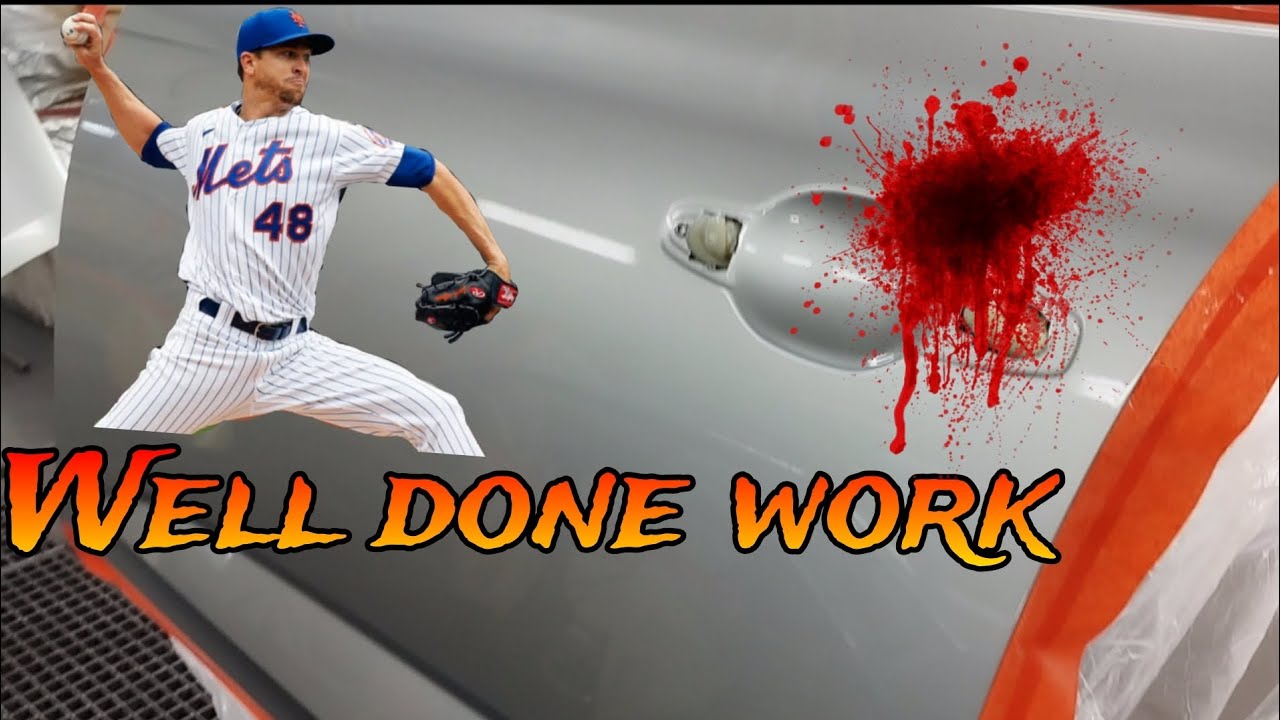 PDR techniques Tinsmith work Car Painting Glasurit base SATA HVLP 5000 Clear R-M Iwata WS400