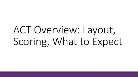ACT Overview: Layout, Scoring, and What to Expect (Pre-2025)