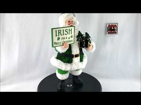 Kurt S. Adler Irish Santa Musical FA0125