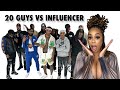 20 guys vs 1 influencer kaila simone  hosted by chadiskobe2