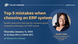 Top 5 Mistakes When Choosing an ERP System