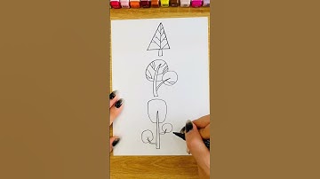 #howtodraw #tree #trees #easy 🌳 #drawing #stepbystep | #vẽ Cây đơn giản P1
