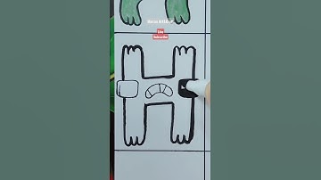 How to draw ALPHABET LORE H but Everyone is H #shorts#shortsfeed#alphabetlore