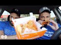 Eating Popeyes "Hot Honey Chicken Combo"