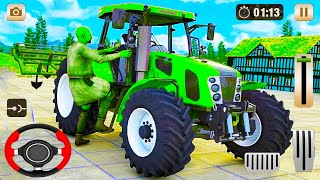 Real Tractor Driving Simulator 2021 - Grand Harvester Farming Game -  Android Gameplay screenshot 4