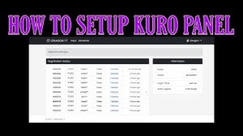 How To Make Kuro Panel Free Online With Domain