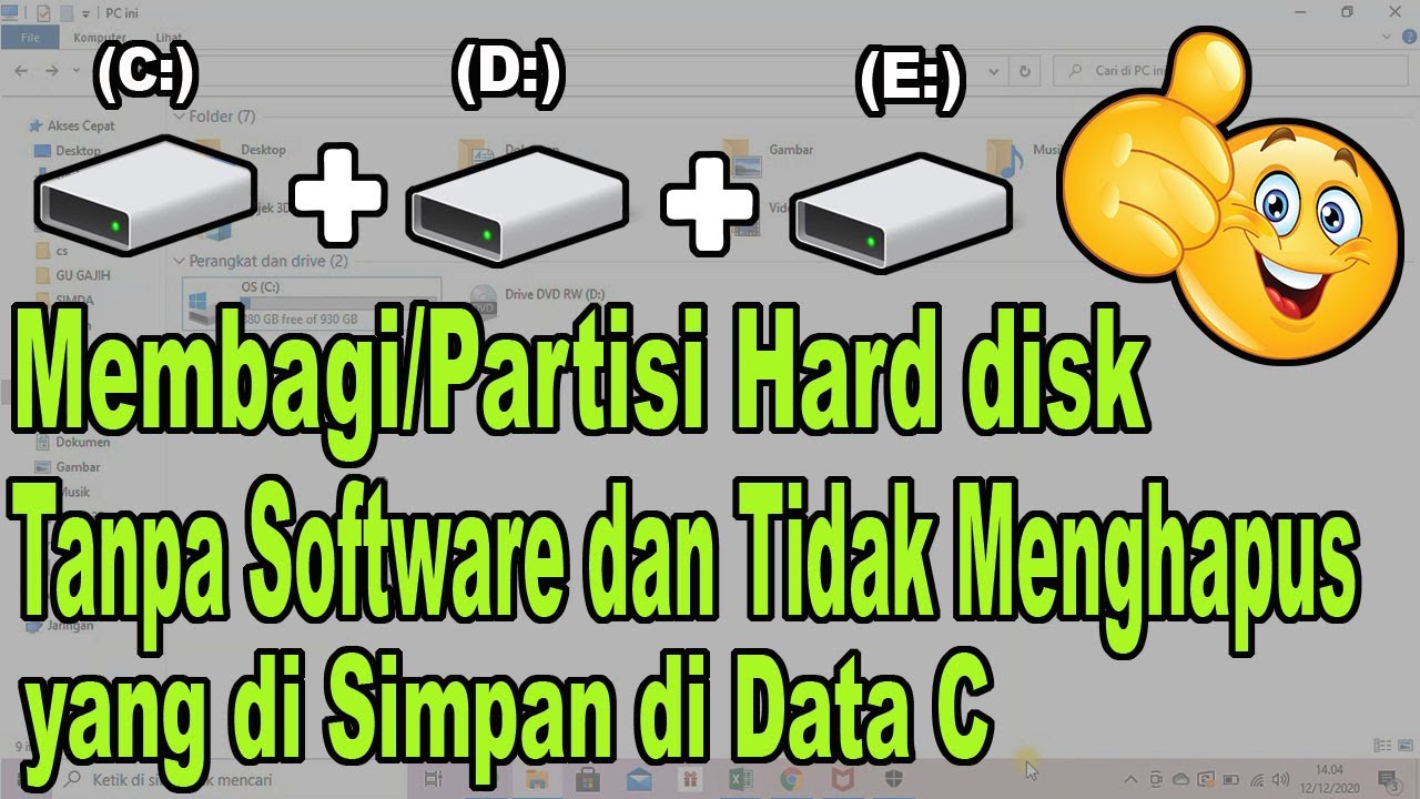 6 Cara Mengatasi Partisi Hardisk Raw Tanpa Format Total