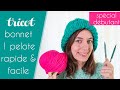 Tuto bonnet rapide au tricot avec 1 seule pelote  bonnet wow par alice gerfault