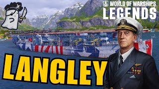 Tier 3, No AA, Sky Cancer (with no LIMITS)! - LANGLEY || World of Warships: Legends