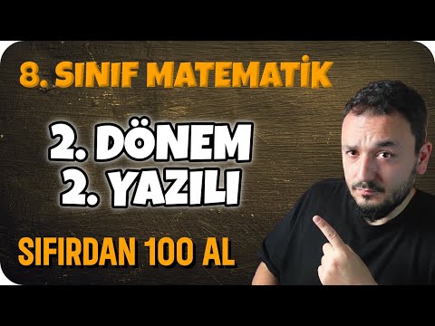 8.Sınıf Matematik 2.Dönem 2.Yazılı Soruları | 2024