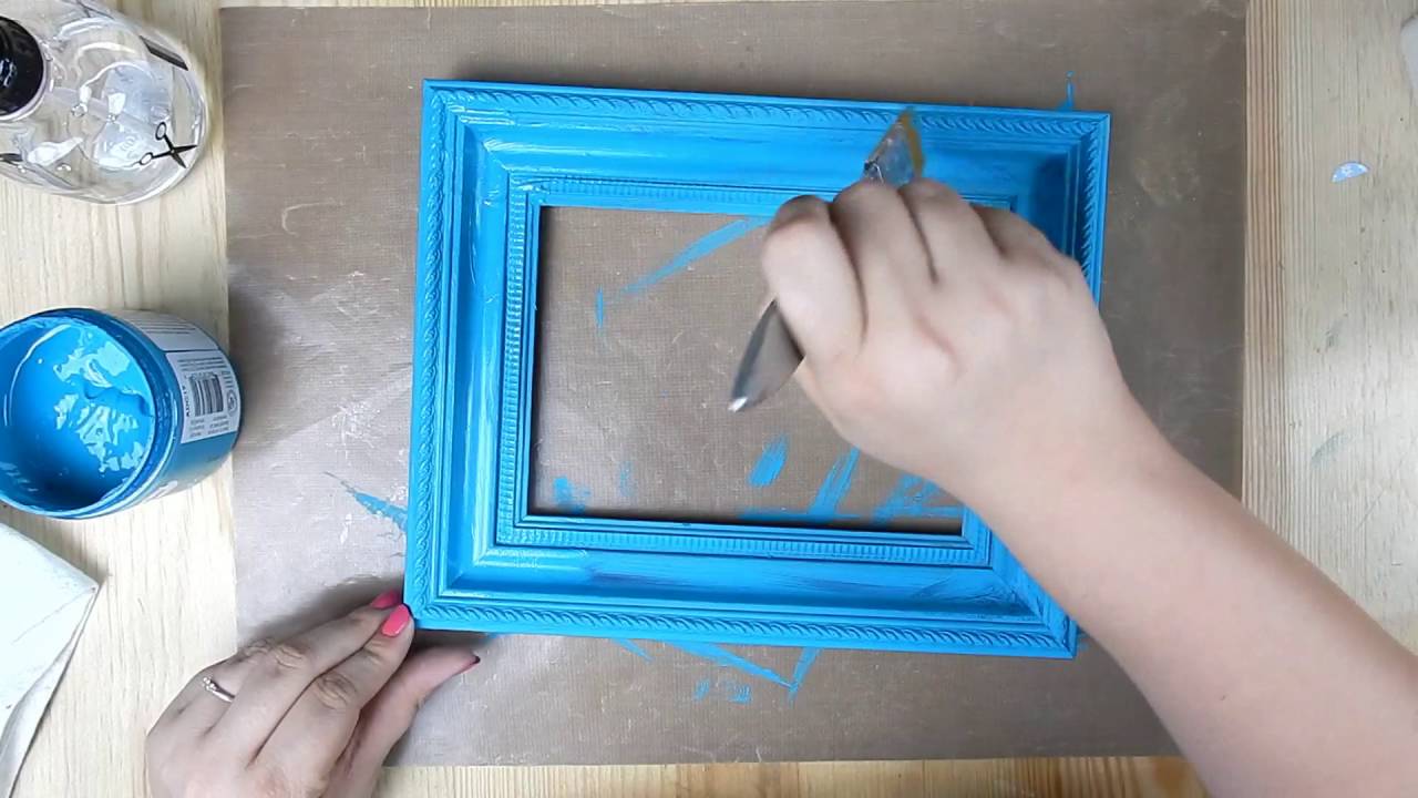 Tratado Reanimar Patriótico 🌈Pintura a la Tiza con Acabado Brillante! Reciclamos un Marco DIY 😋 -  YouTube