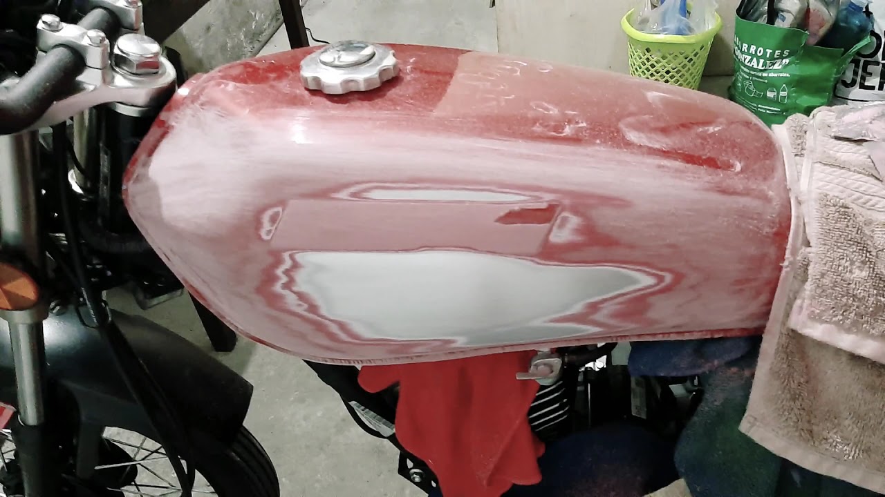 PINTANDO TANQUE DE MOTO CON AEROSOL F CIL YouTube