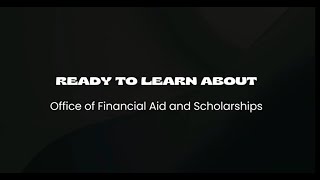 Office of Financial Aid and Scholarships