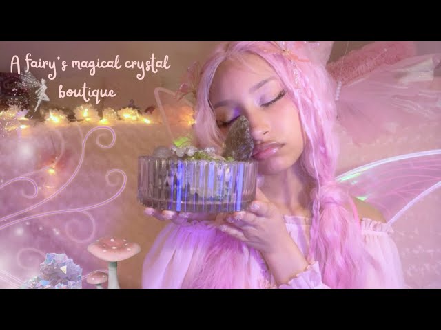 ASMR in franglish | A fairy’s magical crystal shop🧚‍♀️💫~ energetic cleanse, layered sound~￼ ￼