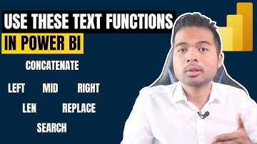 How to use CONCATENATE / LEFT / MID / RIGHT / LEN / SEARCH / REPLACE DAX functions in Power BI