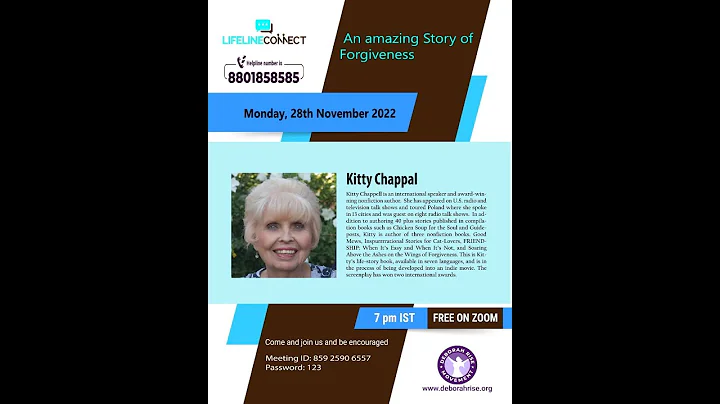 An Amazing Story of Forgiveness | Kitty Chappell | DRM Lifeline Connect | 28.11.2022