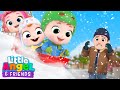 Playing in the Snow (Be Warm and Safe) | Little Angel And Friends Fun Educational Songs