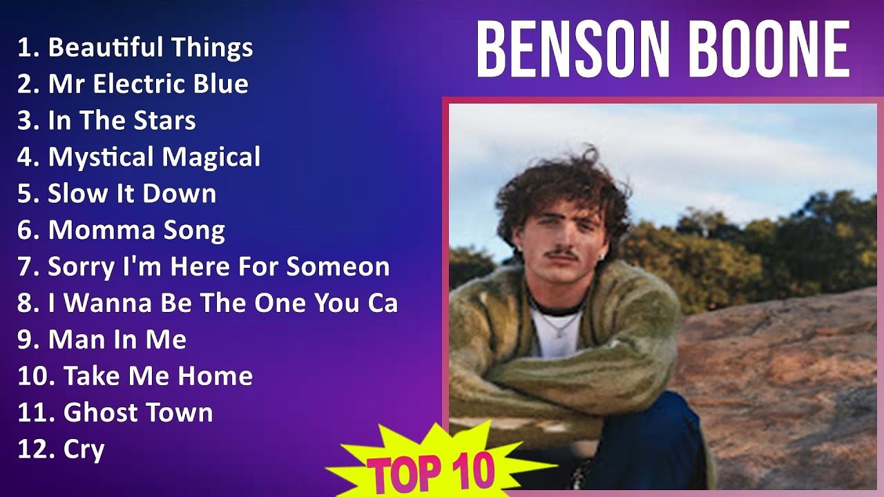 Benson Boone 2025 MIX 1 HOUR - Beautiful Things, Mr Electric Blue, In The Stars, Mystical Magical Benson Boone 2025 MIX 1 HOUR - Beautiful Things, Mr Electric Blue, In The Stars, Mystical Magical