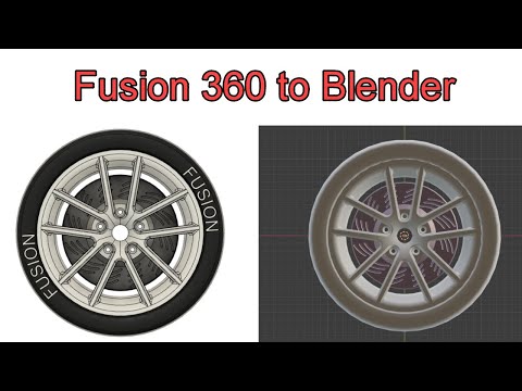 Importing designs from  Fusion 360 to Blender - Part 1
