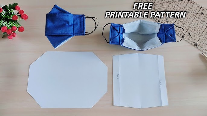 DIY 3D Face Mask With Filter Pocket | Free Printable Pattern - YouTube diy-3d-face-mask-with-filter-pocket-free-printable-pattern-youtube