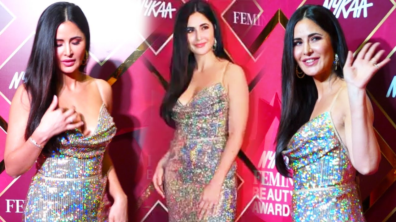 Gorgeous Queen😮 Katrina Kaif Look extremely hot In Shimmery Gown |At The Nykaa Femina Beauty Awards