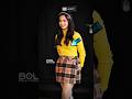 ✨ Jannat Zubair Stuns in a Chic Yellow Turtleneck & Plaid Mini Skirt! 💛🖤✨#foryou #jannatzubair #fyp