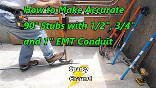 How to Make Accurate 90° EMT Stubs with 1/2